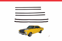 Imagem do produto Canaleta Porta com Pestana 6 PCs para Chevrolet Opala 2 Portas 1968 a 1984